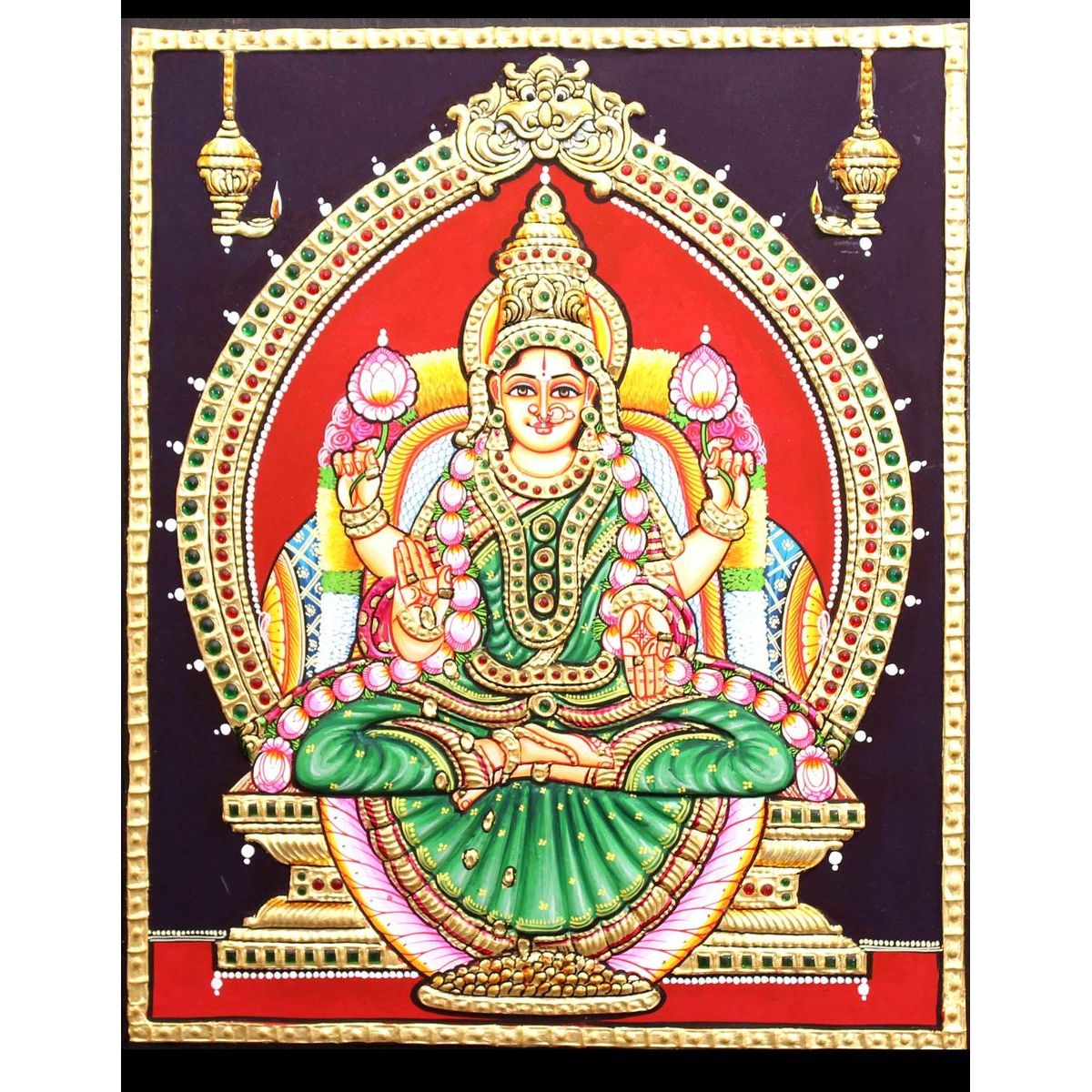 TANJORE PAINTING DHANA LAKSHMI