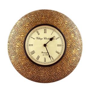 BRASS FITTED WALL CLOCK