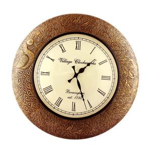 BRASS FITTED WALL CLOCK