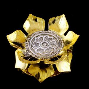 Gold Plated Silver Flower
