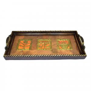 HANDCRAFTED ETHNIC DHOKRA TRAY