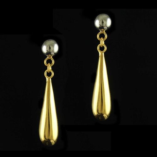 92.5 Gold Plated Silver Fancy Design Earrings