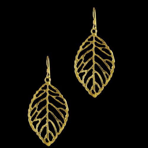 92.5 Gold Plated Silver Fancy Design Casual Earrings
