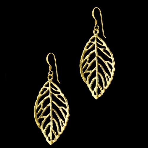 92.5 Gold Plated Silver Fancy Design Casual Earrings