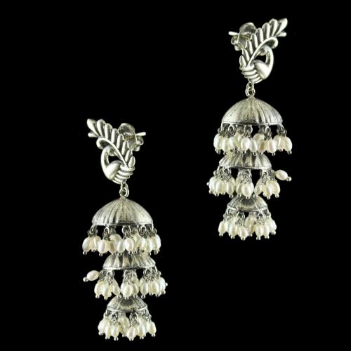 Antiqued Oxidized Brass Embossed Victorian Drops Earring Findings 4