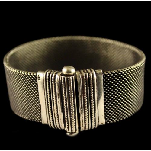 Silver Oxidized Fancy Design Bracelets