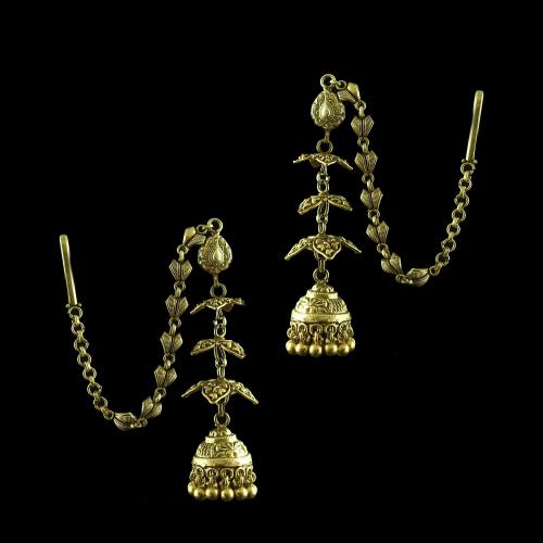 Antique Gold Plated Jhumka