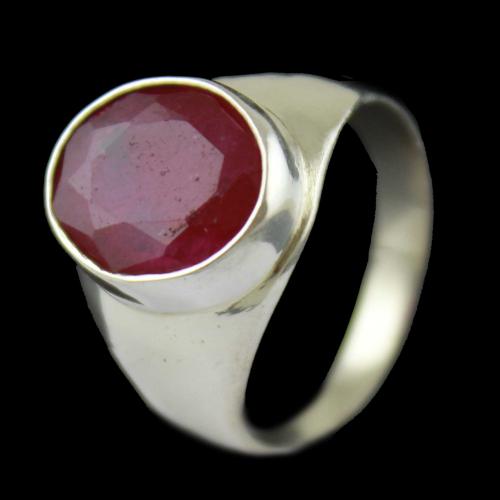 Red Mens Casual Ring