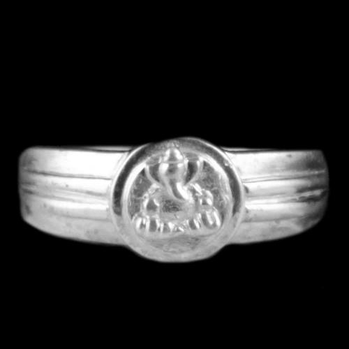 Sterling Silver Lord Ganesha Traditional Rings