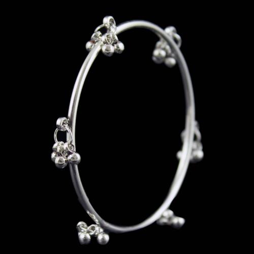 SILVER OXIDIZED BANGLE WITH BALLS