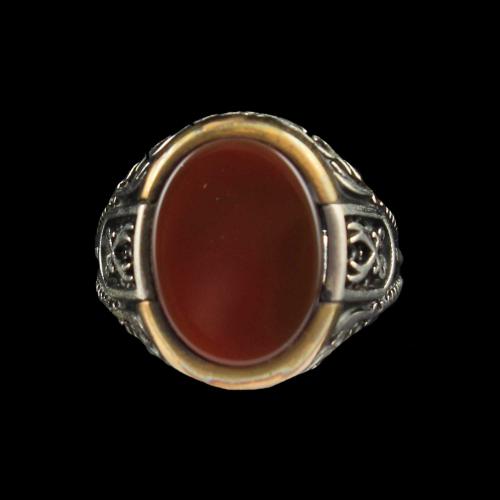 OXIDIZE RED ONYX RING
