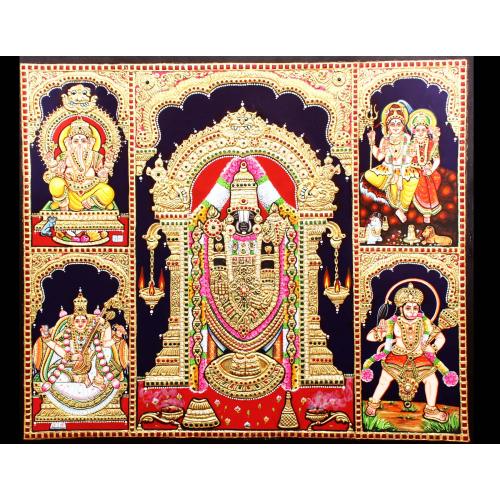 TANJORE PAINTING 5 IN 1 PANEL