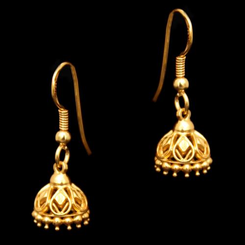 GOLD PLATED HANGING JHUMKAS