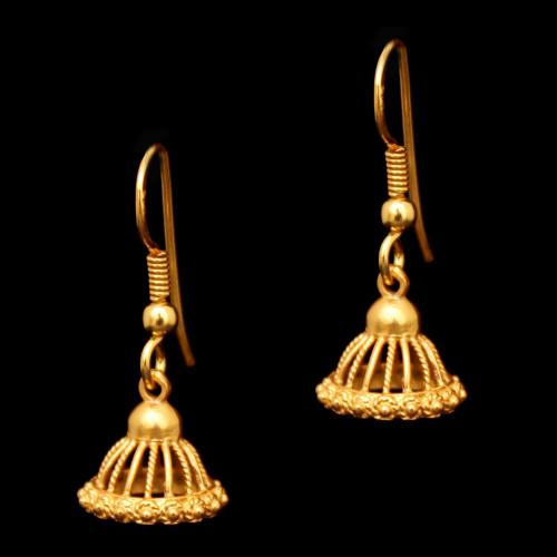 GOLD PLATED HANGING JHUMKAS