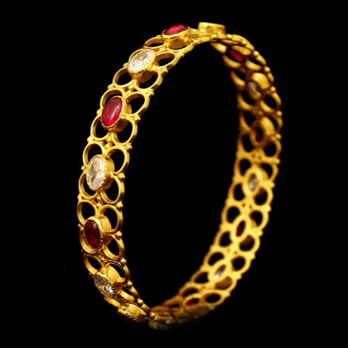 GOLD PLATED CZ BANGLES