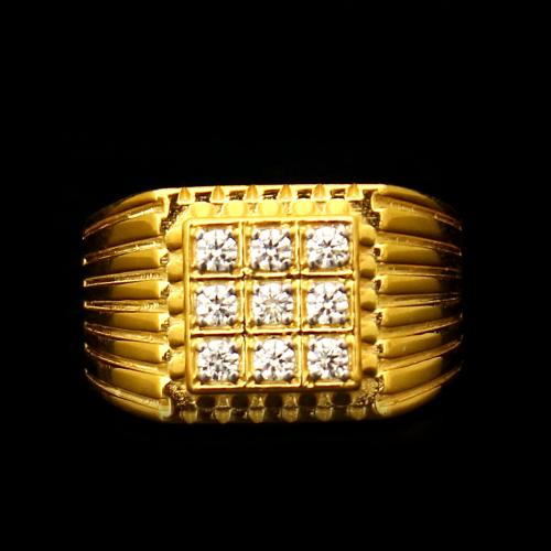 GOLD PLATED CZ RING