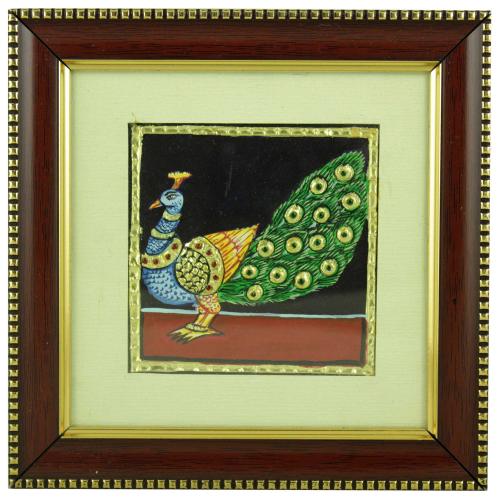 TANJORE PAINTING PEACOCK