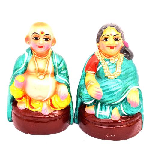 Chettiyar dolls Handmade peg dolls Golu dolls Tamil dolls Indian dolls Chettiar dolls Golu bommai