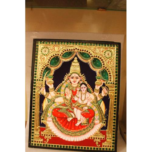 22ct Gold Goddess Lakshmi Santhana Lakshmi Tanjore Painting