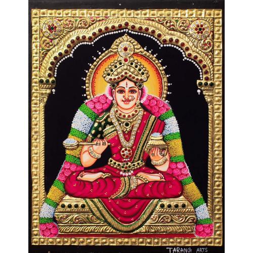 TANJORE PAINTING  ANNAPOORNE